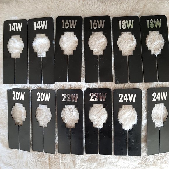 Black Closet Size Dividers ~ Plus Size - Picture 7 of 7